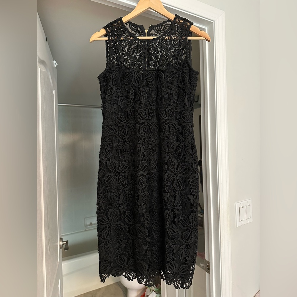 Calvin Klein Black Lace Midi Dress